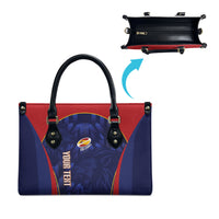 Custom Spain Rugby 2026 Leather Bag Vamos Los Leones Blue Version