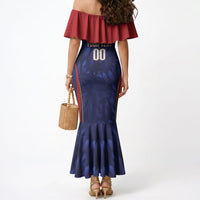 Custom Spain Rugby 2026 Mermaid Dress Vamos Los Leones Blue Version