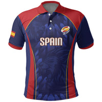 Custom Spain Rugby 2026 Polo Shirt Vamos Los Leones Blue Version