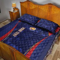 Custom Spain Rugby 2026 Quilt Bed Set Vamos Los Leones Blue Version