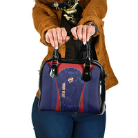 Custom Spain Rugby 2026 Shoulder Handbag Vamos Los Leones Blue Version