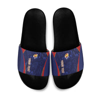 Custom Spain Rugby 2026 Slide Sandals Vamos Los Leones Blue Version