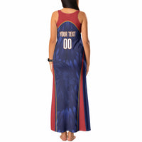 Custom Spain Rugby 2026 Tank Maxi Dress Vamos Los Leones Blue Version