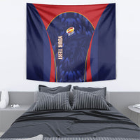 Custom Spain Rugby 2026 Tapestry Vamos Los Leones Blue Version