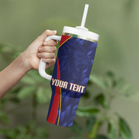 Custom Spain Rugby 2026 Tumbler With Handle Vamos Los Leones Blue Version