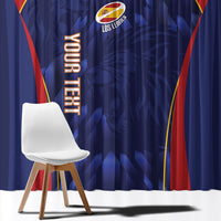 Custom Spain Rugby 2026 Window Curtain Vamos Los Leones Blue Version