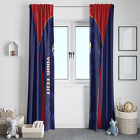 Custom Spain Rugby 2026 Window Curtain Vamos Los Leones Blue Version