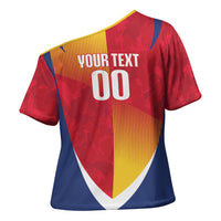 Custom Romania Rugby 2026 Cross Shoulder Shirt Stejarii Oak Leaf Symbol