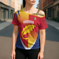 Custom Romania Rugby 2026 Cross Shoulder Shirt Stejarii Oak Leaf Symbol