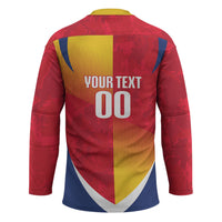Custom Romania Rugby 2026 Hockey Jersey Stejarii Oak Leaf Symbol