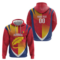 Custom Romania Rugby 2026 Hoodie Stejarii Oak Leaf Symbol