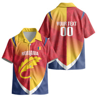 Custom Romania Rugby 2026 Kid Hawaiian Shirt Stejarii Oak Leaf Symbol