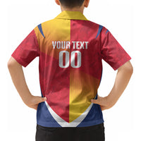 Custom Romania Rugby 2026 Kid Hawaiian Shirt Stejarii Oak Leaf Symbol