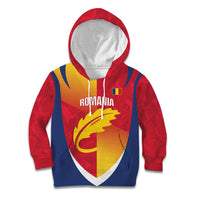 Custom Romania Rugby 2026 Kid Hoodie Stejarii Oak Leaf Symbol