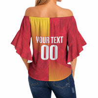 Custom Romania Rugby 2026 Off Shoulder Wrap Waist Top Stejarii Oak Leaf Symbol