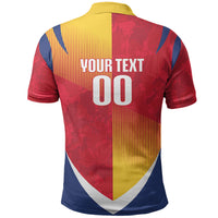Custom Romania Rugby 2026 Polo Shirt Stejarii Oak Leaf Symbol