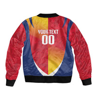 Custom Romania Rugby 2026 Sleeve Zip Bomber Jacket Stejarii Oak Leaf Symbol