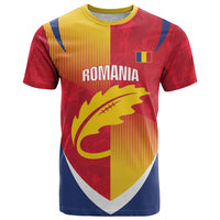 Custom Romania Rugby 2026 T Shirt Stejarii Oak Leaf Symbol