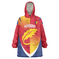 Custom Romania Rugby 2026 Wearable Blanket Hoodie Stejarii Oak Leaf Symbol