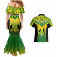 Papua New Guinea Rugby Couples Matching Mermaid Dress And Hawaiian Shirt Enga Mioks PNG Polynesian Pattern - Wonder Print Shop