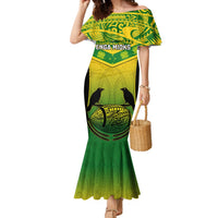 Papua New Guinea Rugby Mermaid Dress Enga Mioks PNG Polynesian Pattern - Wonder Print Shop