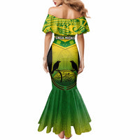 Papua New Guinea Rugby Mermaid Dress Enga Mioks PNG Polynesian Pattern - Wonder Print Shop
