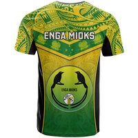 Papua New Guinea Rugby T Shirt Enga Mioks PNG Polynesian Pattern - Wonder Print Shop
