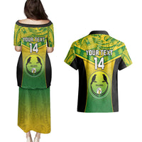 Custom Papua New Guinea Rugby Couples Matching Puletasi Dress and Hawaiian Shirt Enga Mioks PNG Polynesian Pattern - Wonder Print Shop