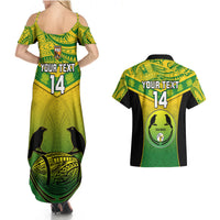 Custom Papua New Guinea Rugby Couples Matching Summer Maxi Dress and Hawaiian Shirt Enga Mioks PNG Polynesian Pattern - Wonder Print Shop