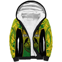 Custom Papua New Guinea Rugby Sherpa Hoodie Enga Mioks PNG Polynesian Pattern - Wonder Print Shop