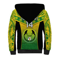 Custom Papua New Guinea Rugby Sherpa Hoodie Enga Mioks PNG Polynesian Pattern - Wonder Print Shop