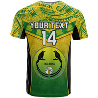 Custom Papua New Guinea Rugby T Shirt Enga Mioks PNG Polynesian Pattern - Wonder Print Shop