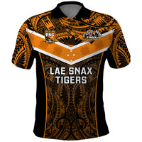 Papua New Guinea Rugby Polo Shirt Lae Snax Tigers PNG Polynesian Pattern - Wonder Print Shop