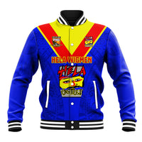 Papua New Guinea Rugby Baseball Jacket Hela Wigmen PNG Polynesian Pattern - Wonder Print Shop