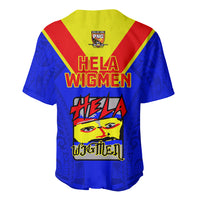 Papua New Guinea Rugby Baseball Jersey Hela Wigmen PNG Polynesian Pattern - Wonder Print Shop