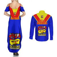 Papua New Guinea Rugby Couples Matching Summer Maxi Dress and Long Sleeve Button Shirts Hela Wigmen PNG Polynesian Pattern - Wonder Print Shop