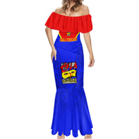 Papua New Guinea Rugby Mermaid Dress Hela Wigmen PNG Polynesian Pattern - Wonder Print Shop