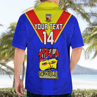 Custom Papua New Guinea Rugby Hawaiian Shirt Hela Wigmen PNG Polynesian Pattern - Wonder Print Shop