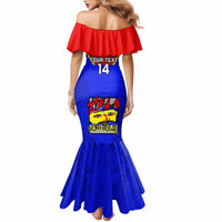 Custom Papua New Guinea Rugby Mermaid Dress Hela Wigmen PNG Polynesian Pattern - Wonder Print Shop