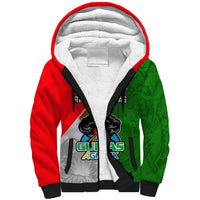 Papua New Guinea Rugby Sherpa Hoodie Rabaul Gurias PNG Polynesian Pattern - Wonder Print Shop