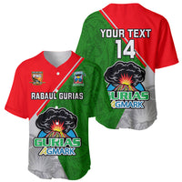 Custom Papua New Guinea Rugby Baseball Jersey Rabaul Gurias PNG Polynesian Pattern - Wonder Print Shop