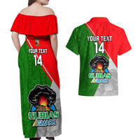 Custom Papua New Guinea Rugby Couples Matching Off Shoulder Maxi Dress and Hawaiian Shirt Rabaul Gurias PNG Polynesian Pattern - Wonder Print Shop