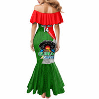 Custom Papua New Guinea Rugby Mermaid Dress Rabaul Gurias PNG Polynesian Pattern - Wonder Print Shop