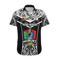 Papua New Guinea Rugby Hawaiian Shirt Mendi Muruks PNG Polynesian Pattern - Wonder Print Shop