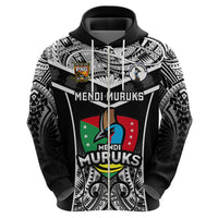 Papua New Guinea Rugby Hoodie Mendi Muruks PNG Polynesian Pattern - Wonder Print Shop