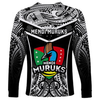 Papua New Guinea Rugby Long Sleeve Shirt Mendi Muruks PNG Polynesian Pattern - Wonder Print Shop
