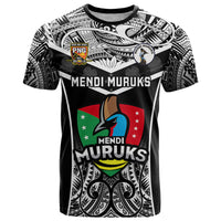 Papua New Guinea Rugby T Shirt Mendi Muruks PNG Polynesian Pattern - Wonder Print Shop