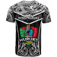Papua New Guinea Rugby T Shirt Mendi Muruks PNG Polynesian Pattern - Wonder Print Shop