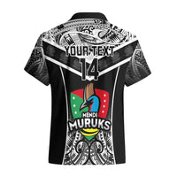 Custom Papua New Guinea Rugby Hawaiian Shirt Mendi Muruks PNG Polynesian Pattern - Wonder Print Shop