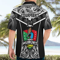 Custom Papua New Guinea Rugby Hawaiian Shirt Mendi Muruks PNG Polynesian Pattern - Wonder Print Shop